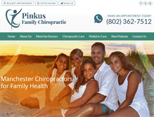 Tablet Screenshot of pinkusfamilychiropractic.com